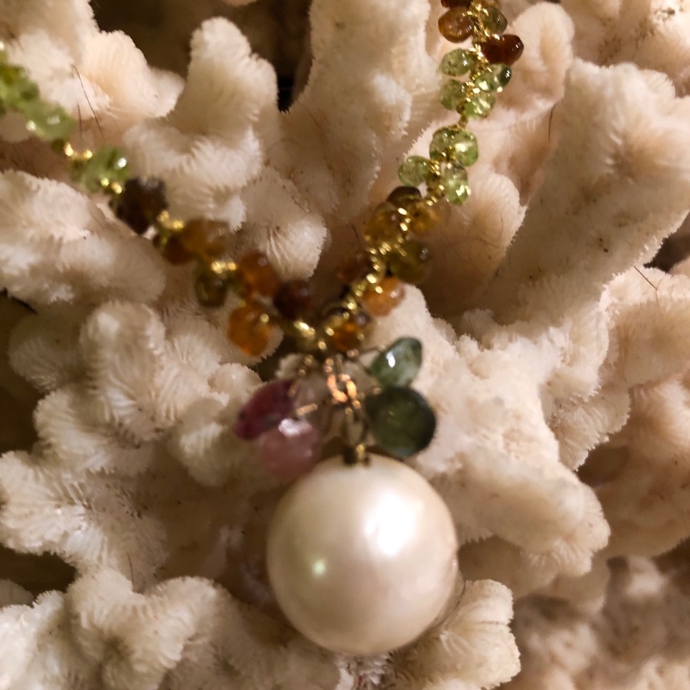 Baroque pearl necklace